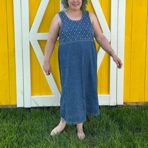 Sunshine apparel denim midi dress 2XL